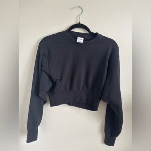 TNA Black Cropped Sweatshirt